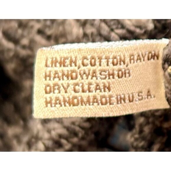 Hot Knots Handmade Button-Up Cardigan Sweater Boho Cottagecore Vintage Look - Picture 4 of 14